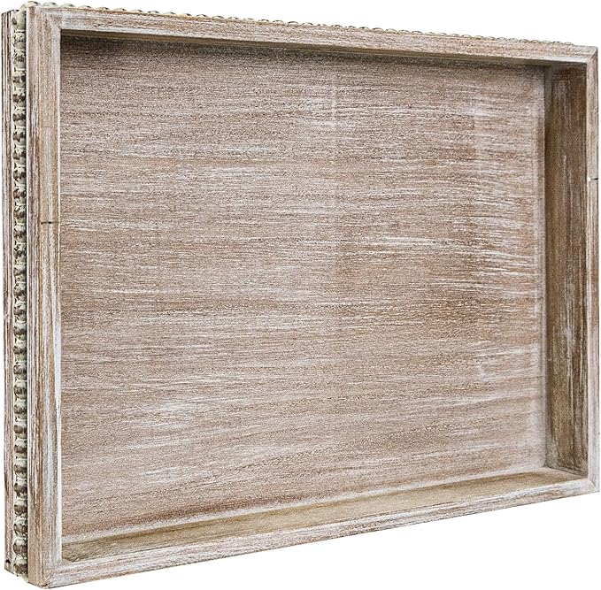 Wooden Decorative Tray, Rectangular Serving Tray by CEDARLUX