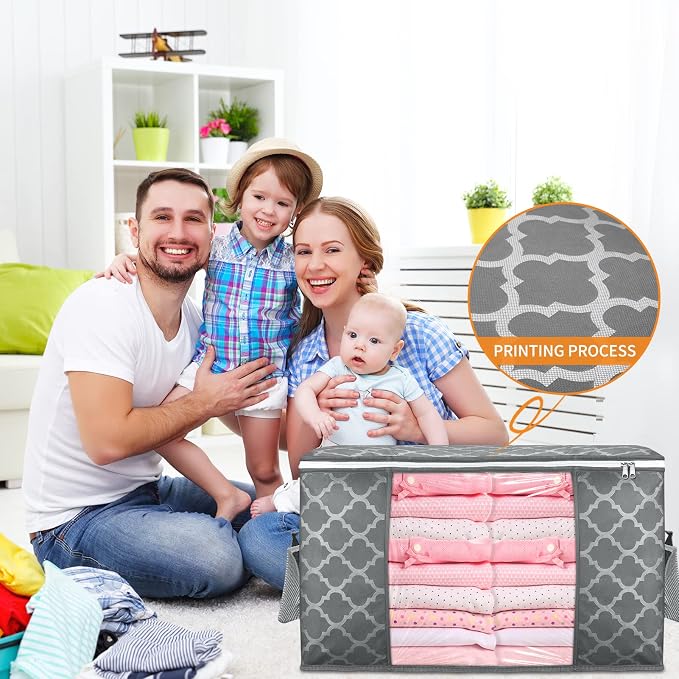 90 L Large Storage Bag Clothes Storage Organizer - Image 5