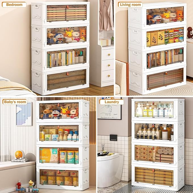YFXCVSL 4 Tier Plastic Storage Bins - Image 4