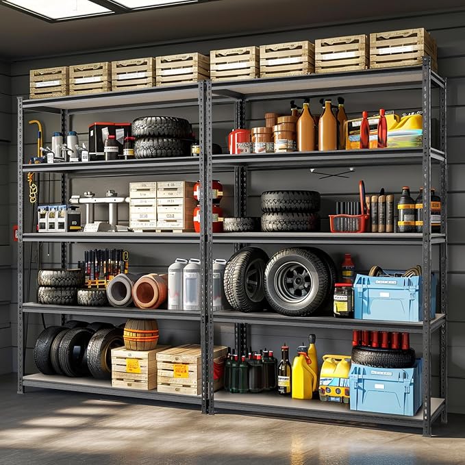 WORKPRO 5-Tier Metal Storage Shelving Unit, 36”W x 18”D x 72”H, Adjustable - Image 2