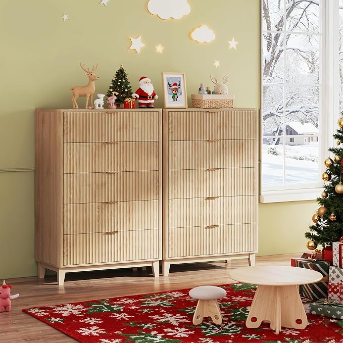 WLIVE Fluted Dresser for Bedroom - Image 5
