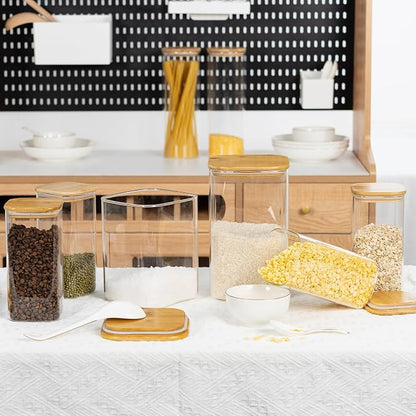 D2scrma 149oz Airtight Glass Square Storage Canister - Image 6