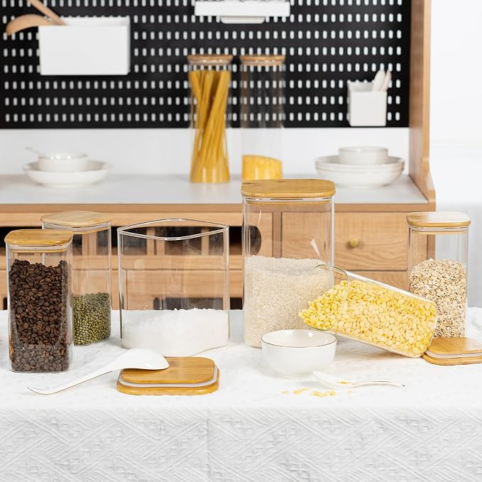 D2scrma 115oz Airtight Glass Square Storage Canister - Image 6