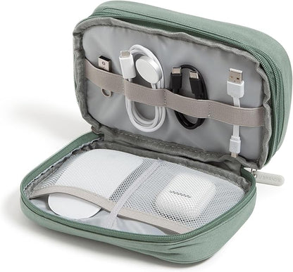 U Brands Canvas Tech Organizer Pouch 9 Compartments, 7.8 x 5 Inch Cable by UBrands