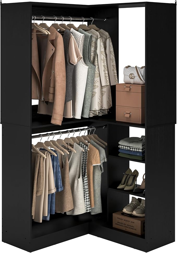 Unikito Corner Closet System, 36” Large Freestanding Closet Organizer Tower by Unikito