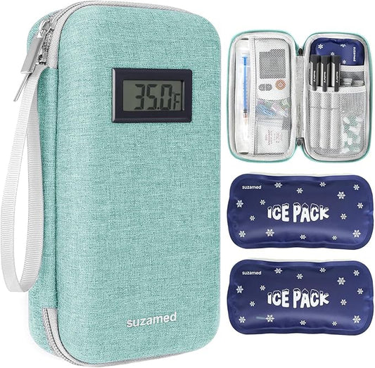 Insulin Cooler Travel Case, EVA Insulation Travel Medicine Kit by SUZAMED