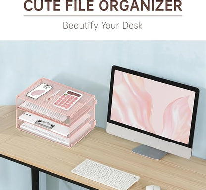 DALTACK 3 Tier Letter Tray Paper Organizer - Image 4
