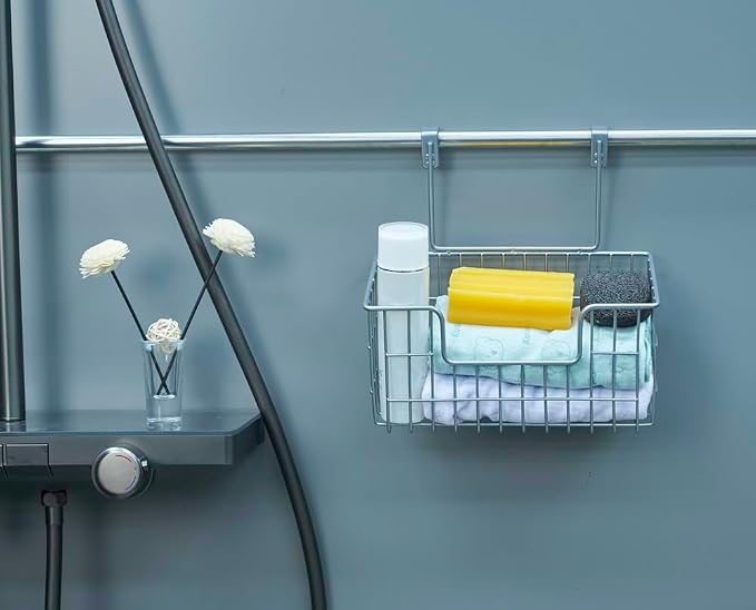 JUNCHU CHERRY Wire Hanging Storage Basket 2 Packs, Wall Mounted Kitchen - Image 8
