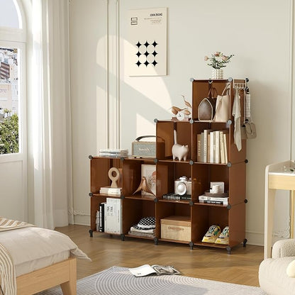 AWTATOS Cube Storage Organizer, Storage Cubes Shelves Bookshelf, 12 Cube Closet - Image 4