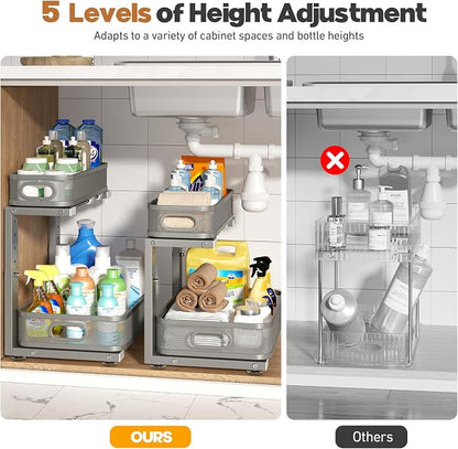 2 Pack 21.3IN-Depth Under Sink Organizer - Image 8