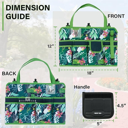 KUNN Bucket Tool Organizer 5 Gallon 18-Pocket Gardening Tool Bag - Image 2