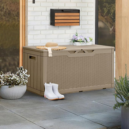 Greesum 100 Gallon Resin Patio Storage Box - Image 5