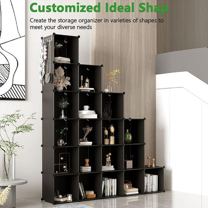 C&AHOME Cube Storage Organizer, 20-Cube Shelves Units, Closet Cabinet, DIY - Image 5