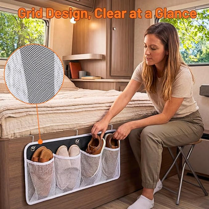 RV Shoe Storage for Bedside - Image 3