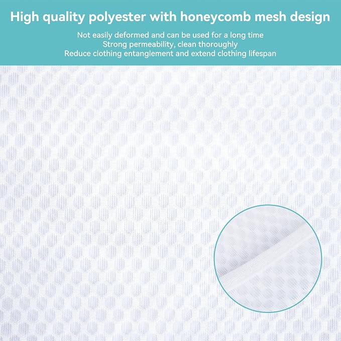 OTraki 2pc Honeycomb Mesh Laundry Bags - Image 6
