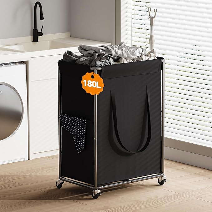 Homeiju 180L Large Laundry Hamper by Homeiju