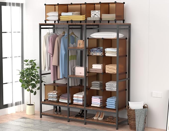 HOMIDEC Closet Organizers and Storage, 9 Cube Storage Organizer Cubes, Portable - Image 7