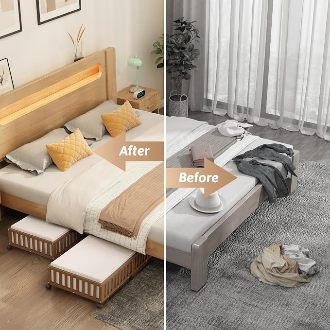 Bamboo Under Bed Storage Containers - Image 5