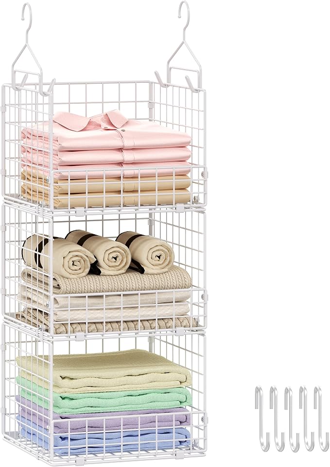 Sonyabecca 3-Tier Hanging Closet Organizer by Sonyabecca
