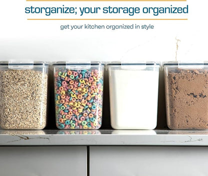 Storeganize Flour Sugar Storage Containers Great Rice Canisters Sets - Image 7