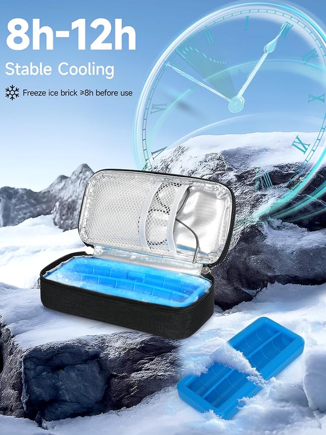 Insulin Cooler Travel Case, TSA Approved Refrigerated Medicine Travel Bag - Image 5
