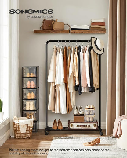 SONGMICS Clothes Rack with Wheels, Clothing Rack - Image 2