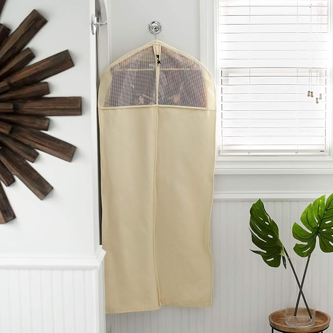 Household Essentials 3392-1 Cedarline Collection Hanging Garment Bag | Dress - Image 4