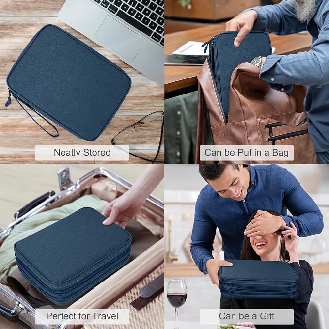 FYY Electronic Organizer, Extra Large Travel Cable Organizer Bag Pouch Portable - Image 7
