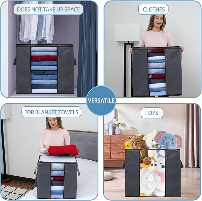 VENO 3 Pack Clothes Storage Bag Organizer - Image 3