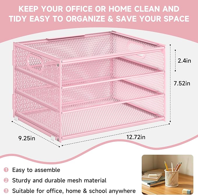 Subekyu Paper Letter Tray Organizer - Image 6