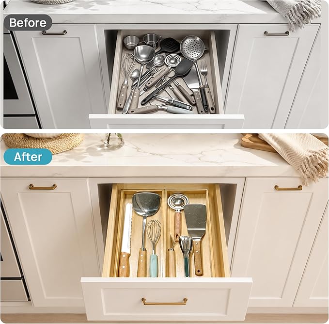 Vtopmart Bamboo Drawer Organizer Boxes - Image 3