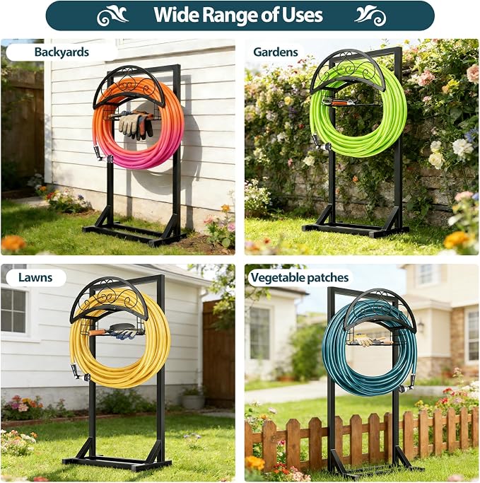 Garden Hose Holder Stand, BOLITE Metal Hanger - Image 5