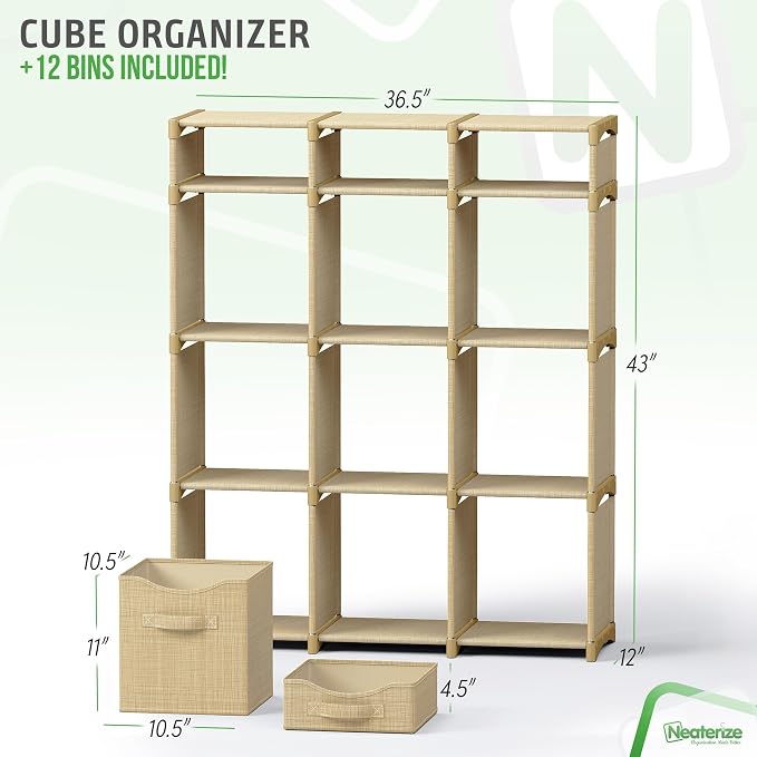 12 Cube Closet Organizer And Storage Unit - Image 3