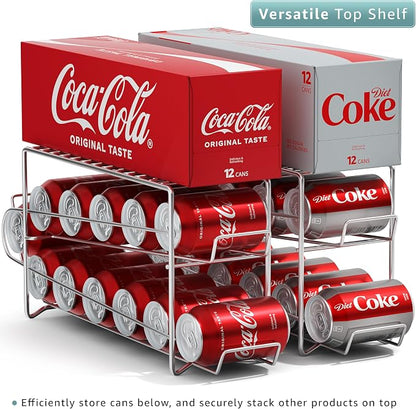 Sorbus Soda Can Rack Beverage Dispenser 12 Can Dispenser Organizer - Image 8