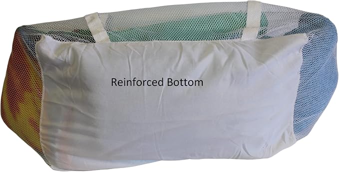 Large Soft Nylon Mesh Laundry Basket - Image 4