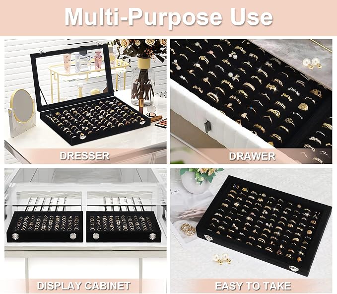 Ring Organizer for Jewelry, Ring Holder Box - Image 3