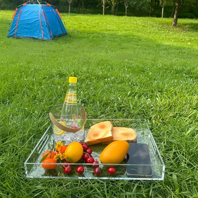 Clear Sturdy Acrylic Serving Tray - Image 4