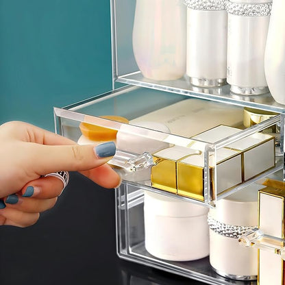 Clear Large Acrylic Makeup Organizer - Image 5