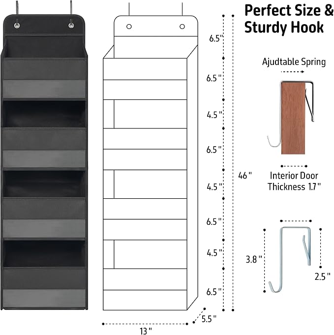 Giraffe Creation Over Door Organizer - Image 3