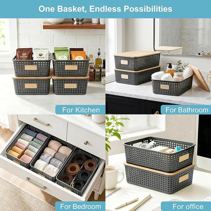 Bagnizer 4 Pack Plastic Storage Bins - Image 5