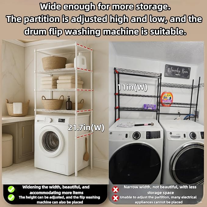 Washer, Dryer and Refrigerator Top Shelf - Image 5