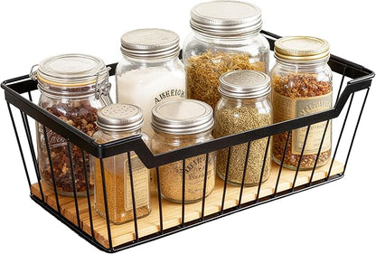 ShabbyDecor Metal Wire Basket - Image 2