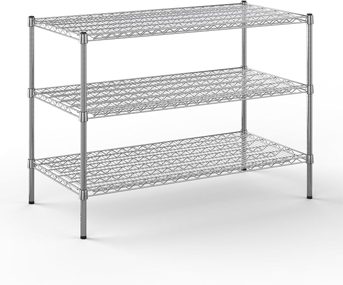 24" Deep x 48" Wide x 34" Height Wire Shelving Kit | 3-Tier | NSF Commercial by Regal+Altair