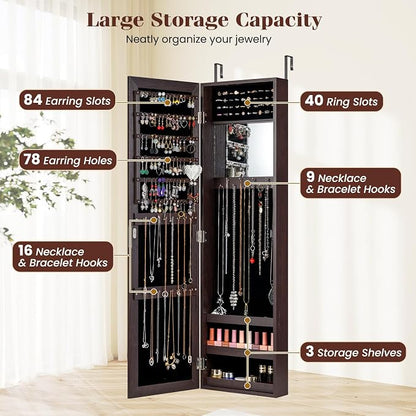 Giantex Wall Mounted Jewelry Cabinet - Image 5