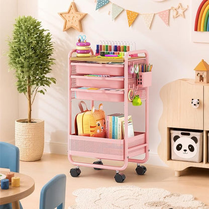Metal Rolling Storage Cart - Image 9