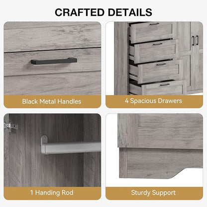 GarveeHome Multifunctional Wooden Dresser - Image 6