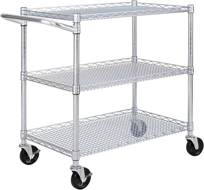 Seville Classics UltraDurable NSF Commercial Heavy Duty Metal Rolling Utility by SevilleClassics