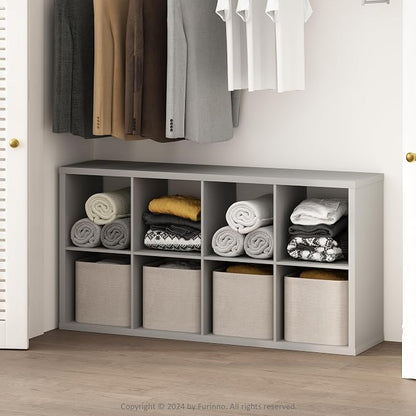 Furinno Cubic Closet Organizers and Storage, 8-Cube Closet Organizer, Open by Furinno-FitsYourSpaceFitsYourBudget