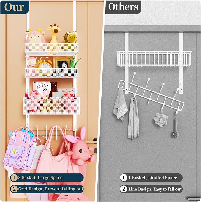 Consumest Over The Door Hooks Organizer - Image 3