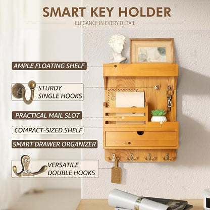 Modern Farmhouse Key Holder Wall Mount - Image 5